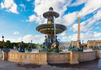 Acrylglas douchewanden met foto Fontijn Parisian Fountain de Mers