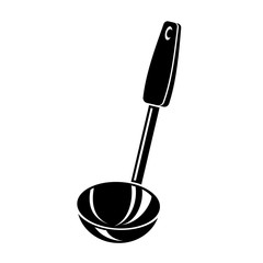 Kitchen ladle soup cook icon, simple style