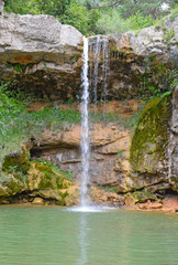 Fototapeta na wymiarSiete cascadas de Campdevanol Gerona España 