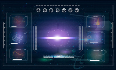 Radar screen. Vector illustration for your design.