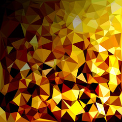 Yellow Polygonal Mosaic Background, Creative Design Templates