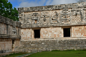 Fototapeta na wymiar Uxmal; United Mexican State - may 18 2018 : pre Columbian site