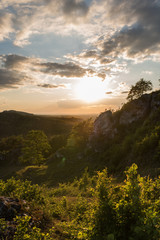 Beautiful sunset overthe mountains
