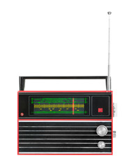Transistor portable radio receiver