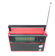 Transistor portable radio receiver