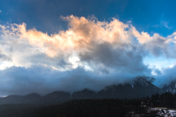 Fototapeta na wymiar Winter in Bucegi Mountains