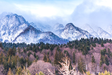 Winter landscape in the Mountains