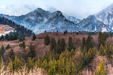 Winter landscape in the Mountains