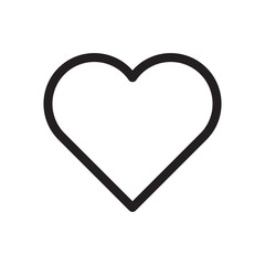 Icon love, like, heart. Logo, design, universal, business, social media. Pixel perfect. Vector Eps10.