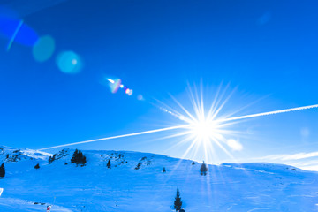 Winter ski resort at Cota 2000 , Sinaia , Romania