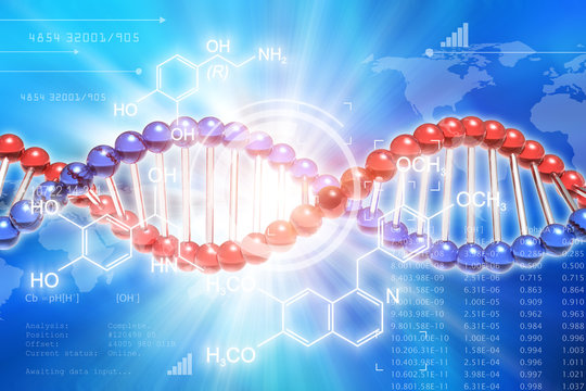 DNA genetic research science concept