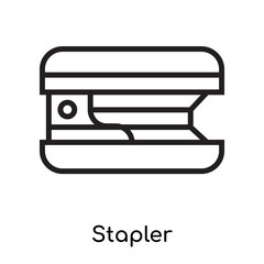 Stapler icon vector sign and symbol isolated on white background, Stapler logo concept