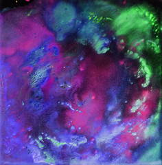 bright painted watercolor textures