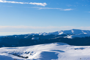 Obraz na płótnie Canvas Winter in Bucegi Mountains, Romania
