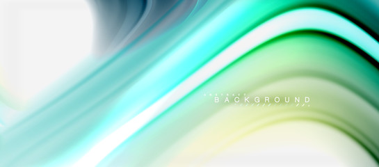 Rainbow fluid colors abstract background twisted liquid design, colorful marble or plastic wavy texture backdrop, multicolored template for business or technology presentation or web brochure cover