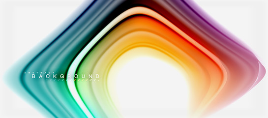 Rainbow fluid colors abstract background twisted liquid design, colorful marble or plastic wavy texture backdrop, multicolored template for business or technology presentation or web brochure cover