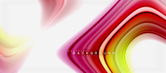 Rainbow fluid colors abstract background twisted liquid design, colorful marble or plastic wavy texture backdrop, multicolored template for business or technology presentation or web brochure cover