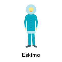 Eskimo icon vector sign and symbol isolated on white background, Eskimo logo concept