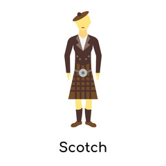 Scotch icon vector sign and symbol isolated on white background, Scotch logo concept