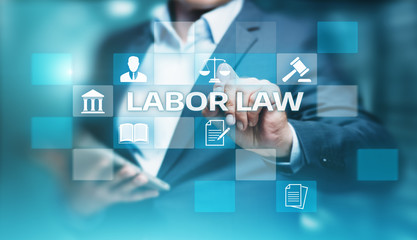 Labor Law Lawyer Legal Business Internet Technology Concept