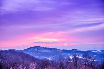Winter sunrise