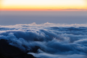 Fototapeta premium 立山からみる夕景の雲海