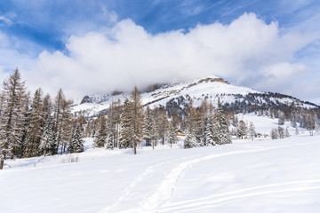 Landscape in Dolomites Mountains, Italy