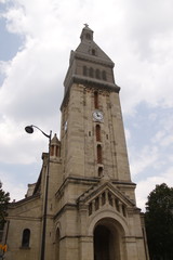 Fototapeta na wymiar Clocher de l'église Saint Pierre de Montrouge à Paris 