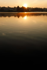 ABendsonne über dem See