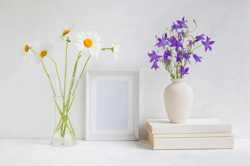 Home interior with decor elements