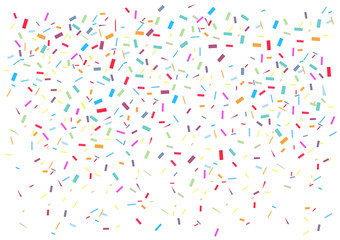 Fototapeta na wymiar Vector illustration. Colorful bright confetti on a white background.