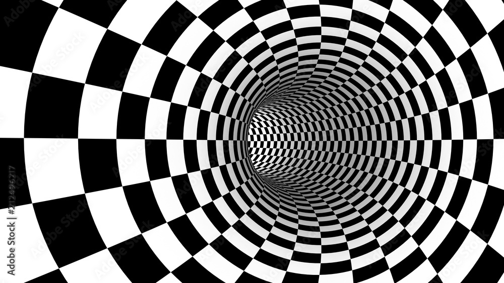 Poster checker abstract speed motion in highway tunnel for technology pattern texture background ,fast movi