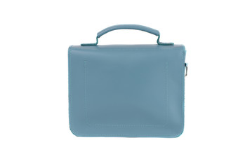 Leather bag on a white background, isolated