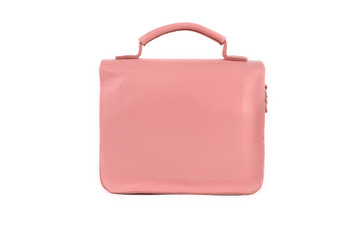 Leather bag on a white background, isolated