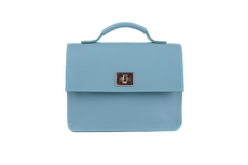 Leather bag on a white background, isolated