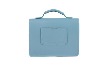 Leather bag on a white background, isolated