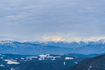 Ski resort in Dolomites Mountains