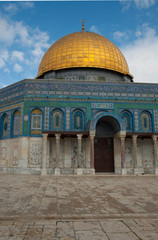 Fototapeta na wymiar Felsendom auf dem Tempelberg in Jerusalem