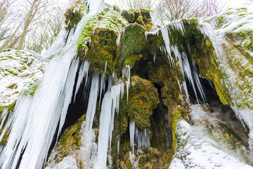 Frozen waterfall