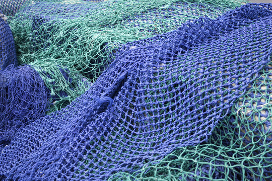 Fishing nets and rope
