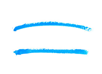 Single line marker stroke isolated