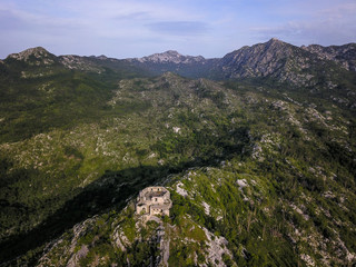 Fototapeta na wymiar Fort Stražnik, Orjen Mountain, Montenegro