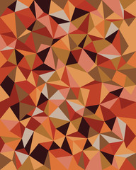 Seamless Vector Background from cells, triangles. Irregular Mosaic backdrop.