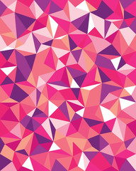 Seamless Vector Background from cells, triangles. Irregular Mosaic backdrop.