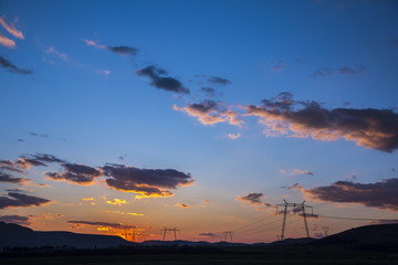 Fototapeta premium Clouds at trhe sunset