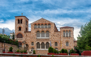 Fototapeta na wymiar Agios Dimitrios (Saint Dimitrios) church in Thessaloniki city, Greece