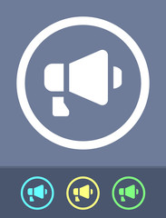 Megaphone - Circle Glyph Icons