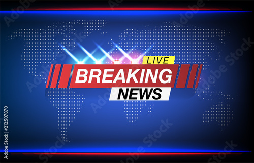 Background Screen Saver On Breaking News Live World Map Vector Background Screen Saver On Breaking News Live World Map Vector