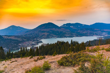 Beautiful view in Colibita , Rodnei Mountains, Romania