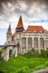 Fototapeta na wymiar Corvinesti medieval castle, Hunedoara, Romania